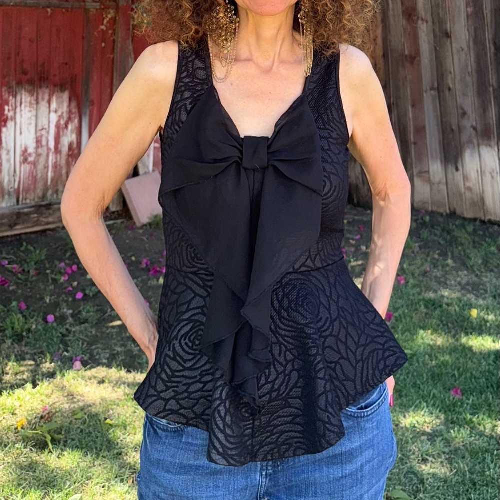 Fashion Magazine Textured Black Garment